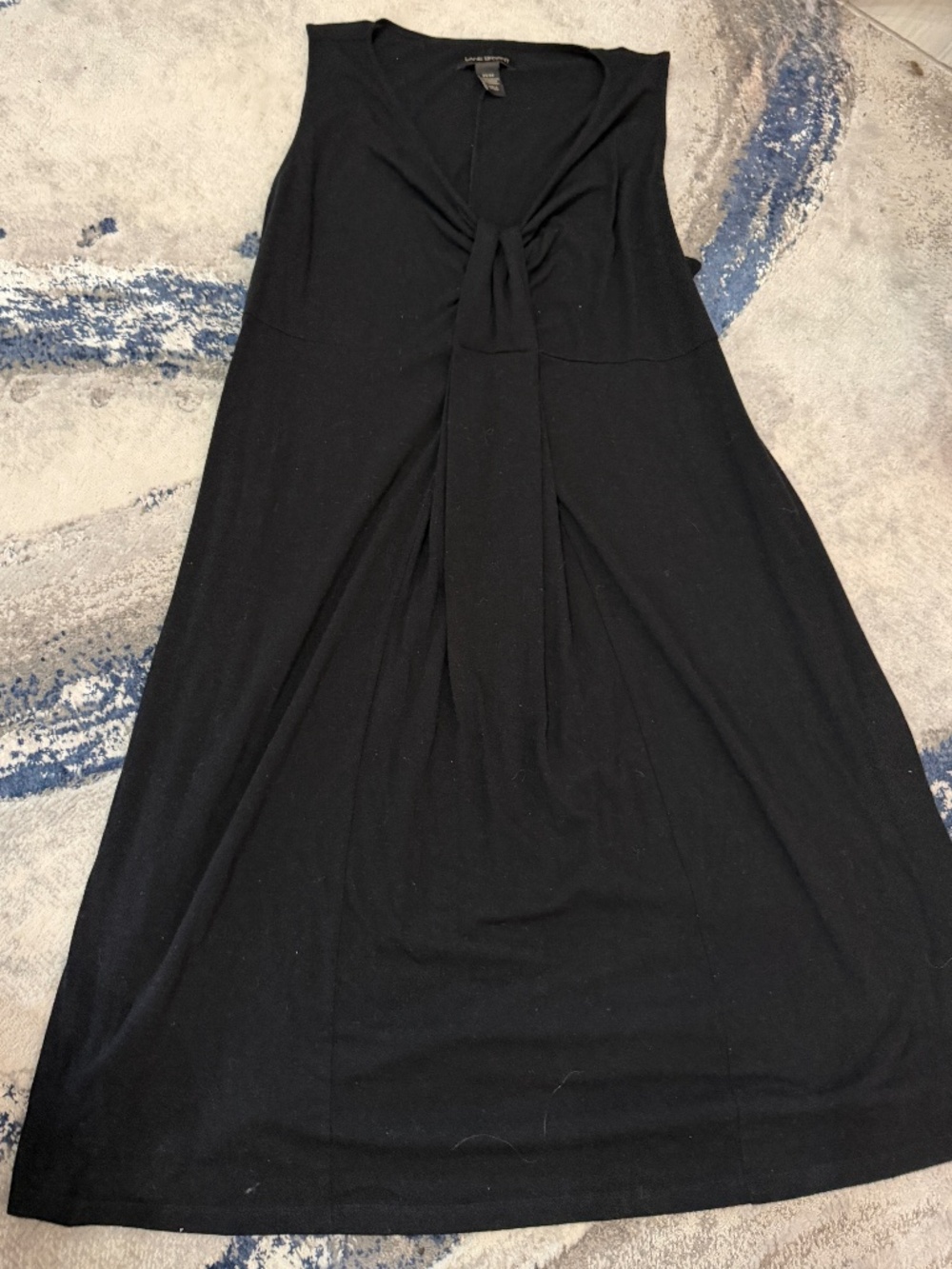 Lane Bryant Black Twist Front Sleeveless Midi Dress 22/24
